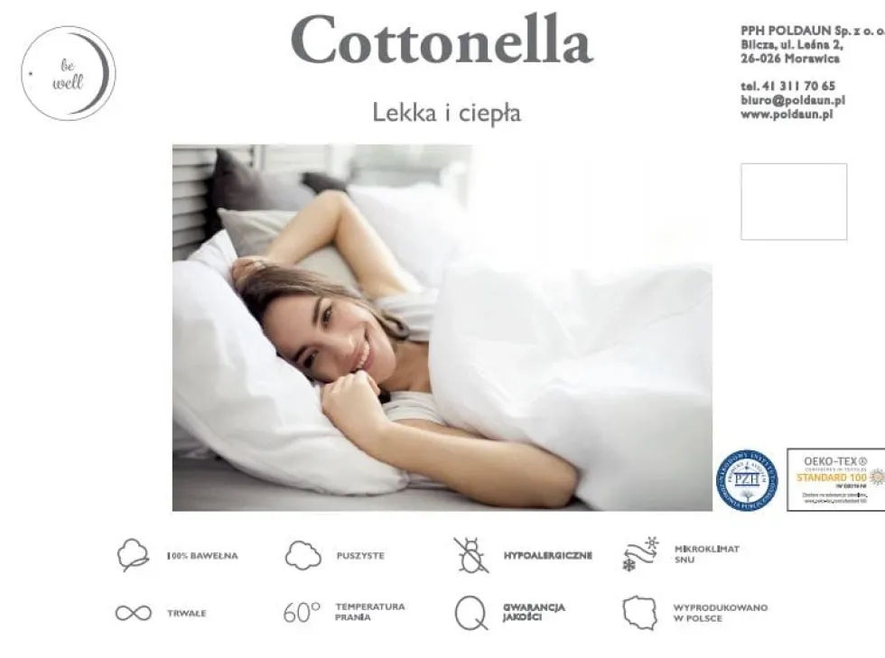 Antyalergiczna Kołdra Całoroczna Cottonella