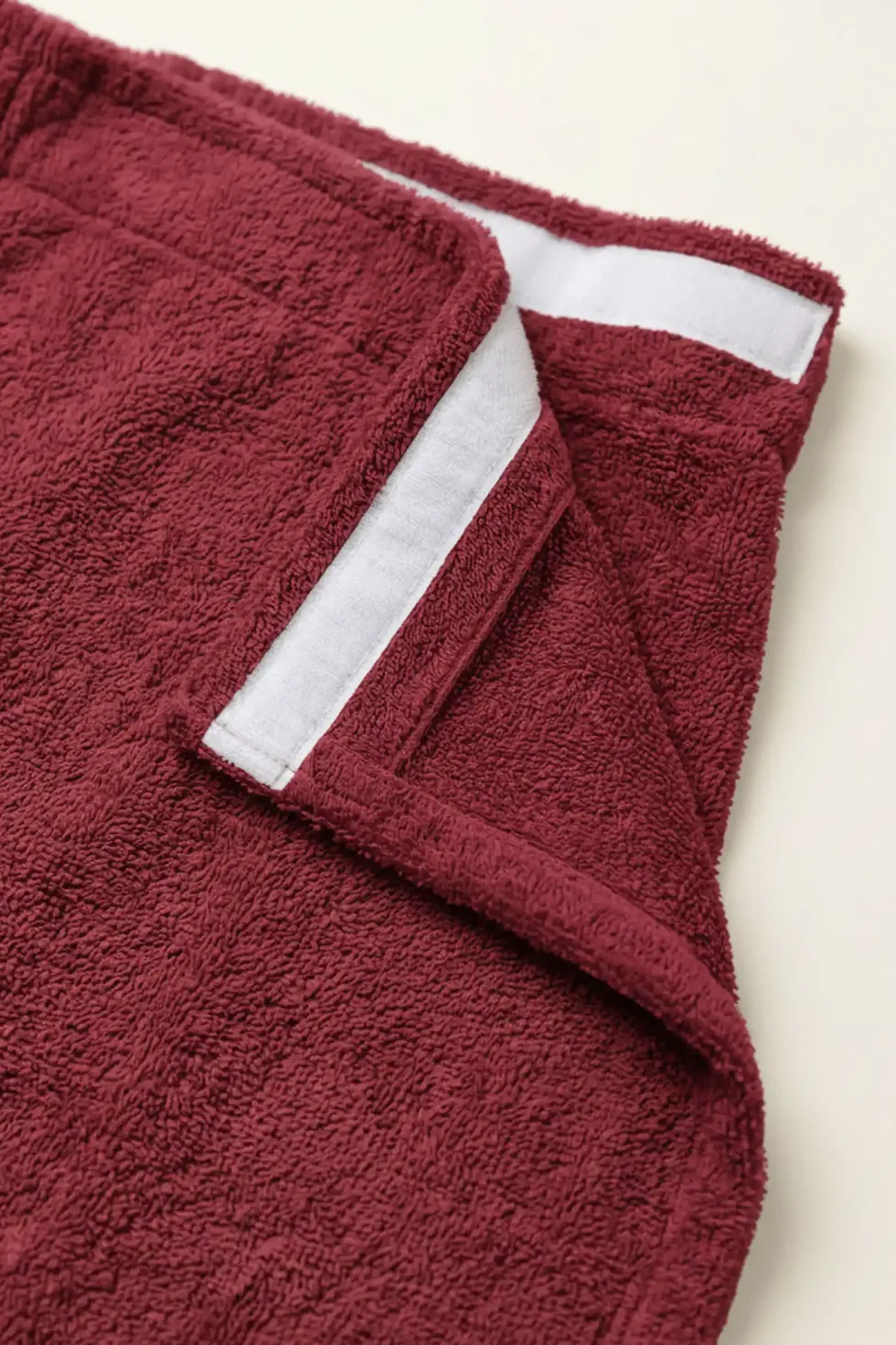 Bawełniany Damski Ręcznik Do Sauny SPA Pareo Bordowy