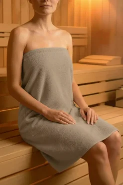 Bawełniany Damski Ręcznik Do Sauny SPA Pareo Kaszmir