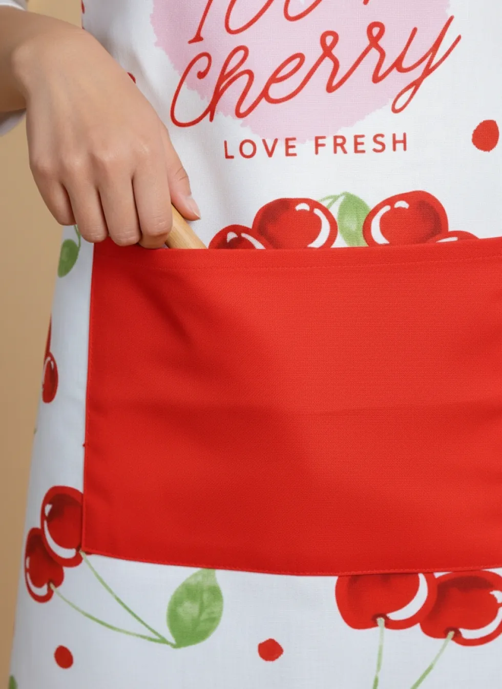 Bawełniany Fartuch Kuchenny CHERRY