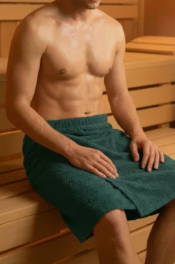 Bawełniany Męski Ręcznik Do Sauny SPA Kilt Butelkowy