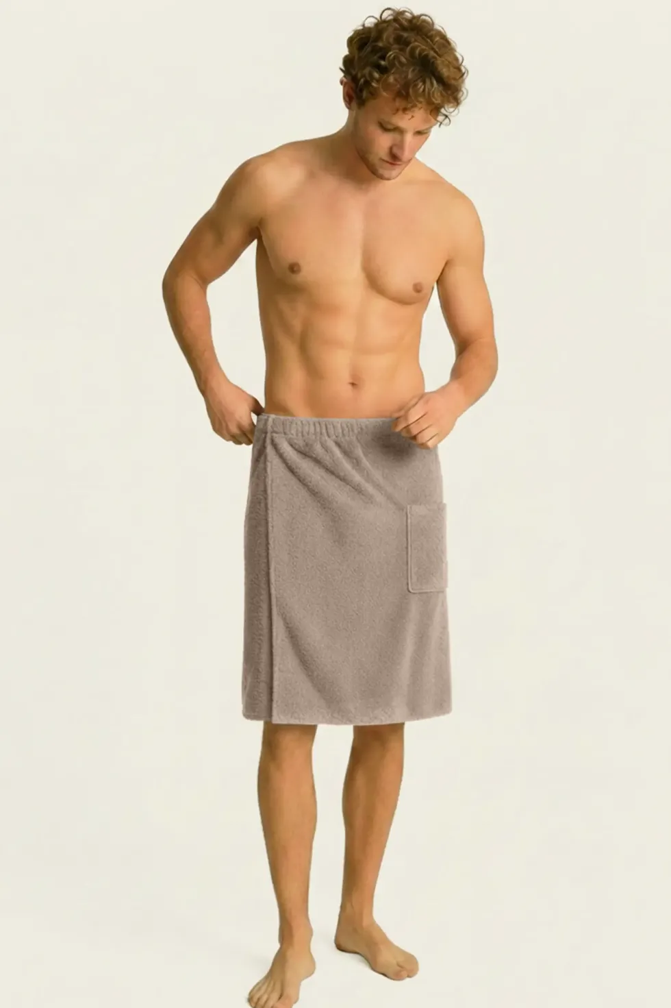 Bawełniany Męski Ręcznik Do Sauny SPA Kilt Kaszmirowy