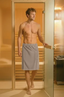Bawełniany Męski Ręcznik Do Sauny SPA Kilt Kaszmirowy