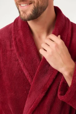 Bawełniany Szlafrok Hotelowy Frotte 450 Czerwony