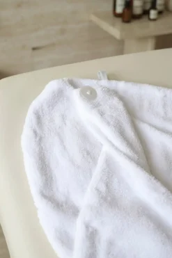 Bawełniany Turban Ręcznik Do Włosów SPA Biały