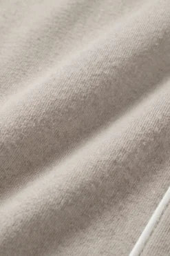 Damski Szlafrok Taupe z Bizą ELAN Biały