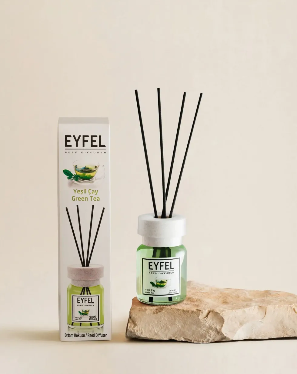 Dyfuzor Zapachowy Do Domu EYFEL – Herbata 120 ml Zielony