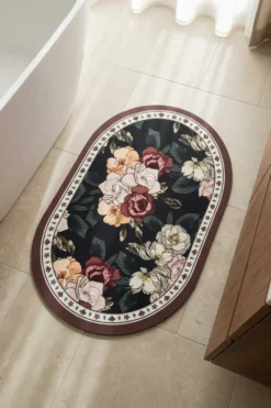 Dywanik Uniwersalny Dekoracyjny FLORAL Dark
