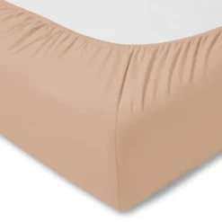 estella prześcieradło z gumką jersey ciemny nr 365 feinjersey Beżowy