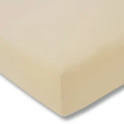 Estella Prześcieradło Z Gumką nr 205 Zwirnjersey Na Wysoki Materac 40 cm Kremowy