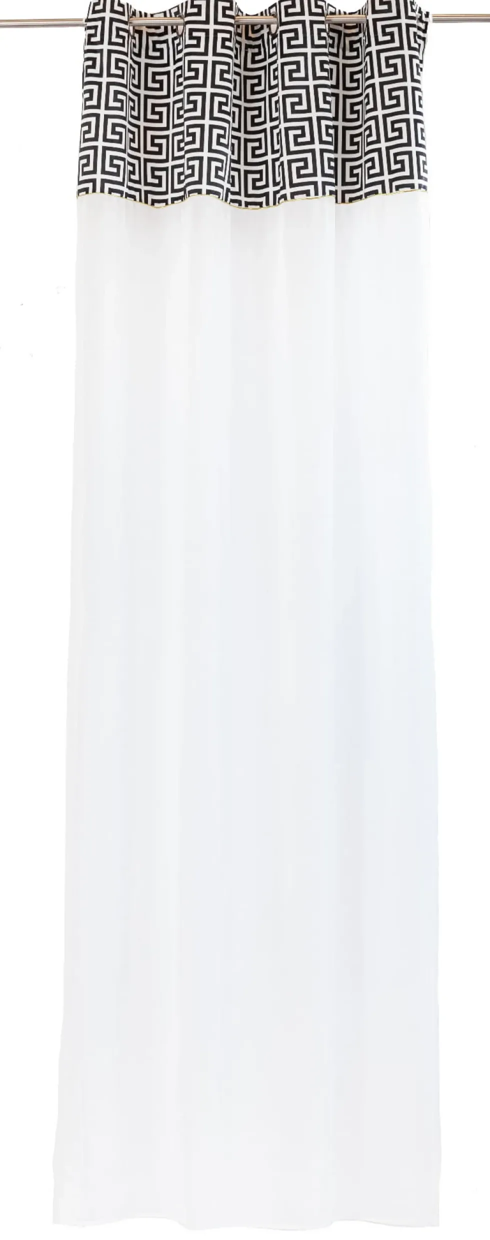 Firana ANTIQUE LIGHT Przelotki Biały