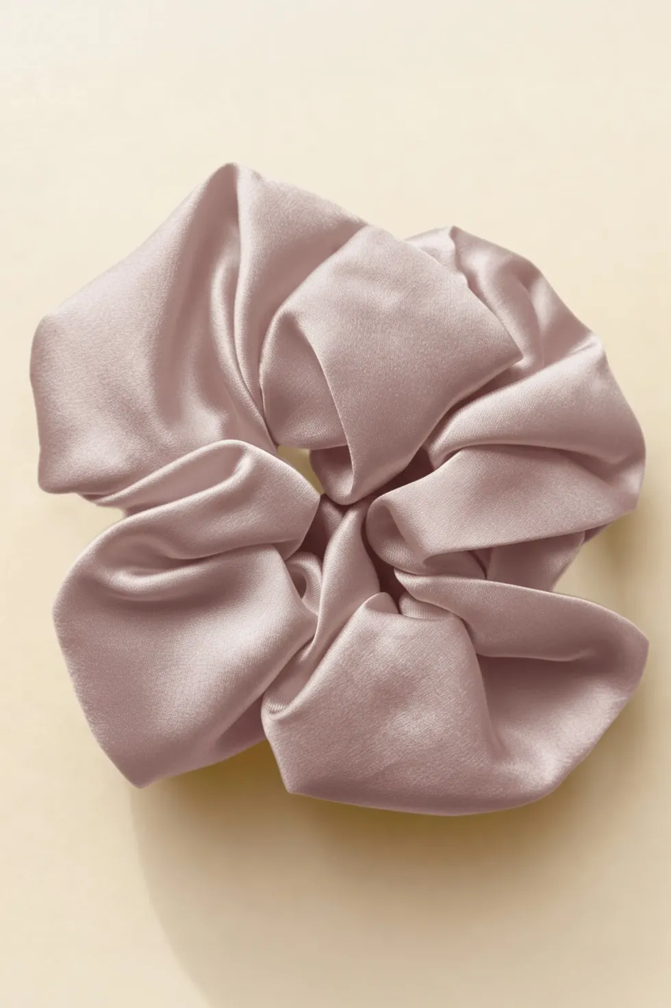 Gumka do Włosów z Jedwabiu Scrunchie Pudrowy Róż