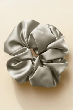 Gumka do Włosów z Jedwabiu Scrunchie Kaszmir