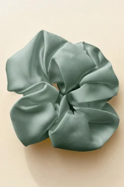 Gumka do Włosów z Jedwabiu Scrunchie Szałwia