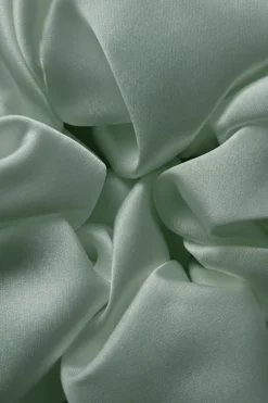 Gumka do Włosów z Jedwabiu Scrunchie Szałwia