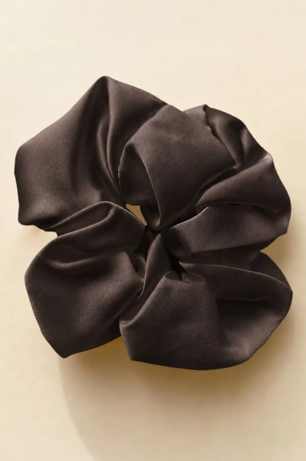 Gumka do Włosów z Jedwabiu Scrunchie Czekolada
