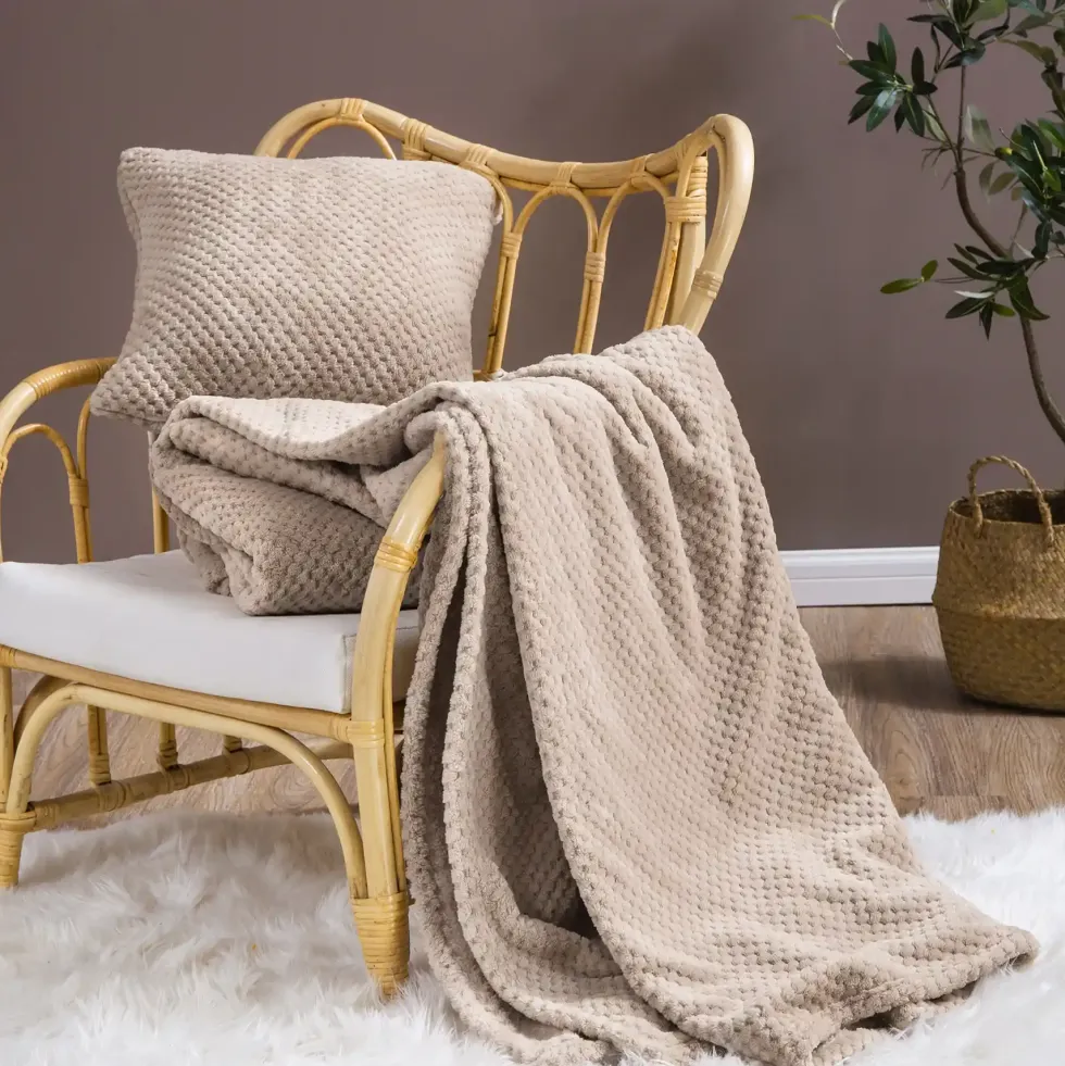 Koc Z Mikrofibry MONTE Taupe