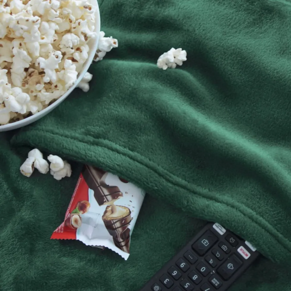 Koc Z Rękawami TV BINGIE Butelkowy