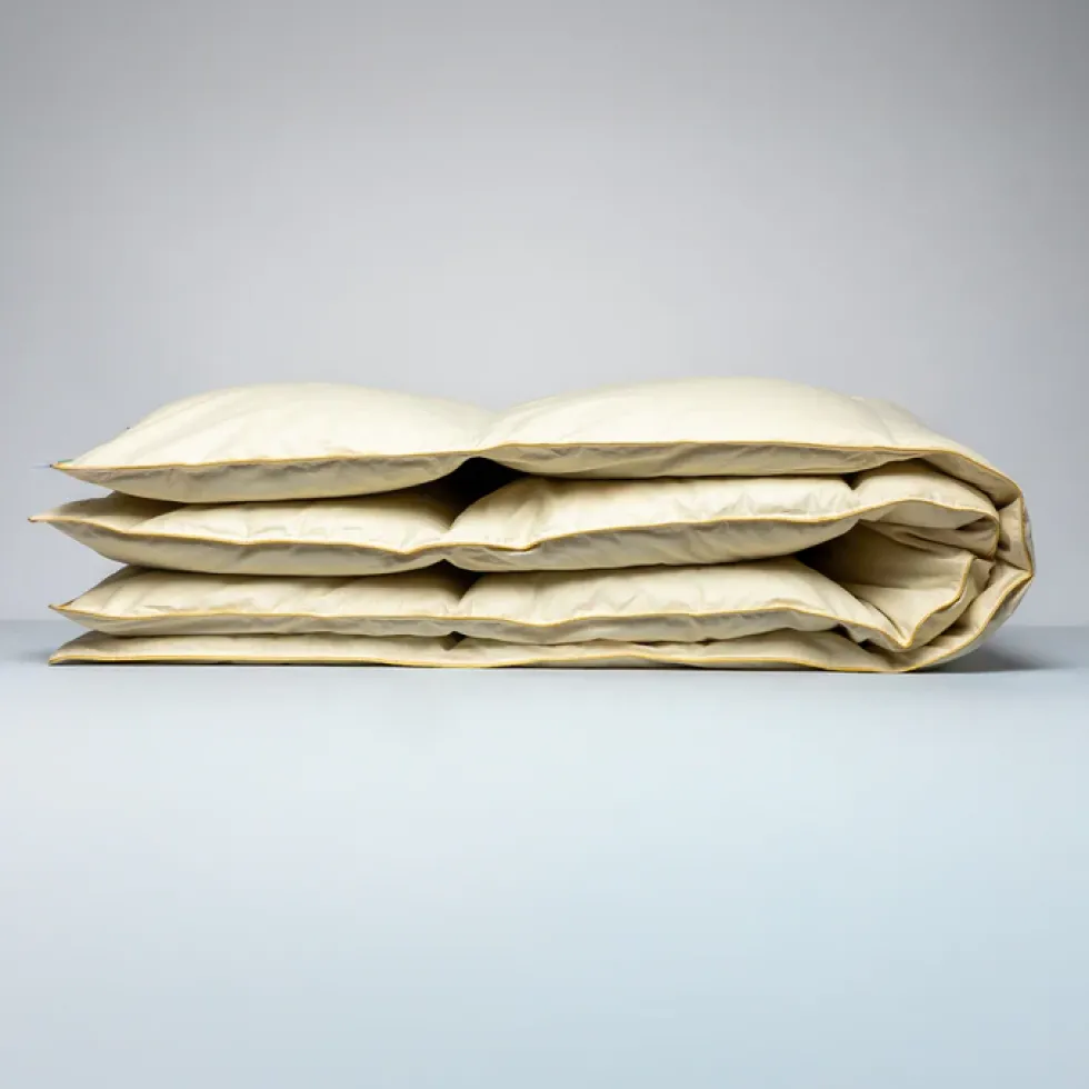 Kołdra Puchowa Całoroczna Kremowy