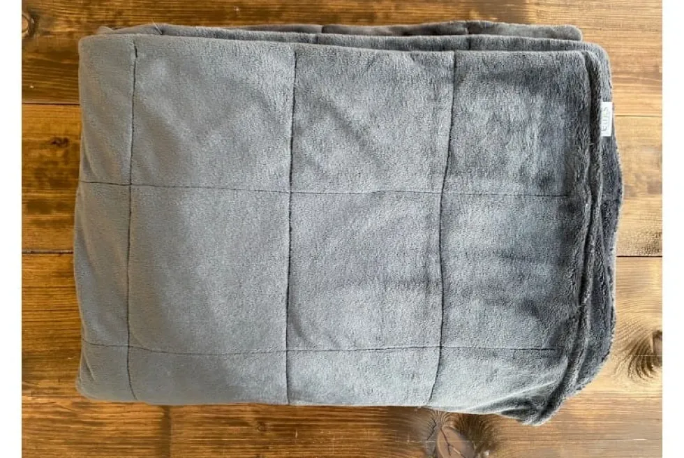 Obciążeniowa Kołdra Sensoryczna Minky 6 kg. Szary