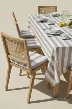 Obrus Ogrodowy Wodoodporny STRIPES Beżowy
