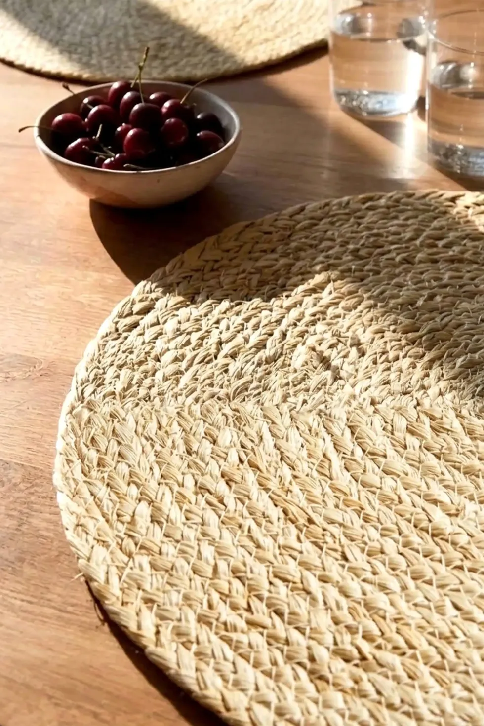 Okrągła Podkładka Kuchenna na Stół NATURAL