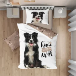 Pościel Bawełniana Dla Dzieci Best Friends 022 Pies Border Collie