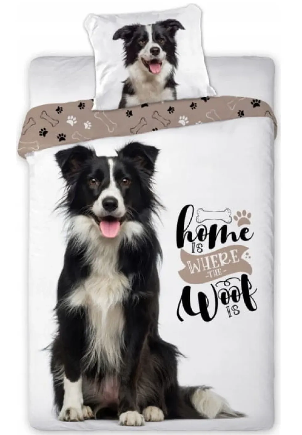 Pościel Bawełniana Dla Dzieci Best Friends 022 Pies Border Collie