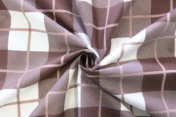 Pościel Bawełniana KRATA Brązowy