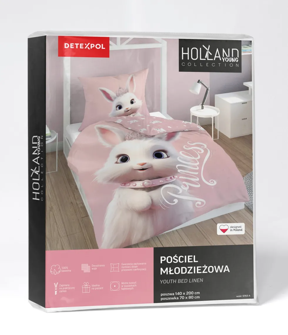 Pościel Bawełniana Młodzieżowa Króliczek 5703A