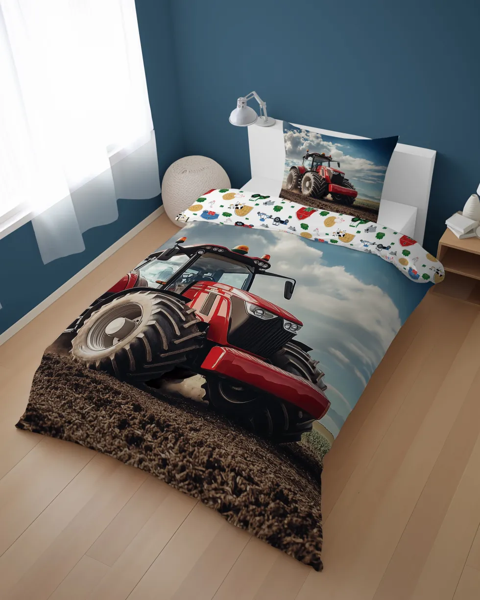 Pościel Bawełniana Młodzieżowa Traktor 5700A