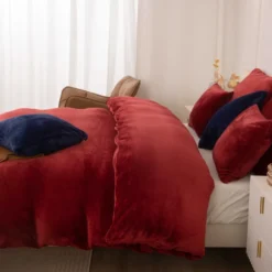 Pościel MIŚ Z Mikrofibry Cozy Bordowy