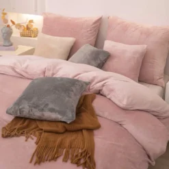 Pościel MIŚ Z Mikrofibry Cozy Pudrowy