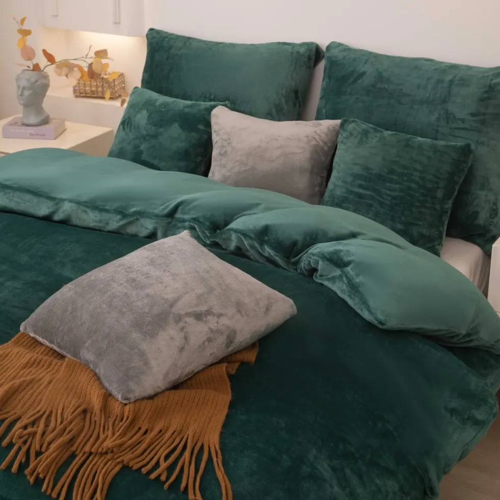 Pościel MIŚ Z Mikrofibry Cozy Zielony