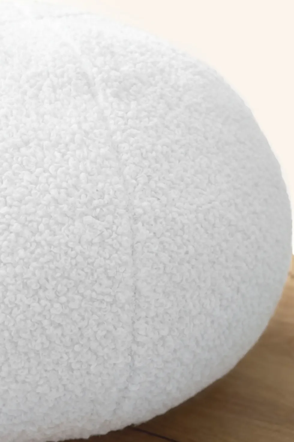 Poduszka Dekoracyjna Kula Boucle 30 cm Biały