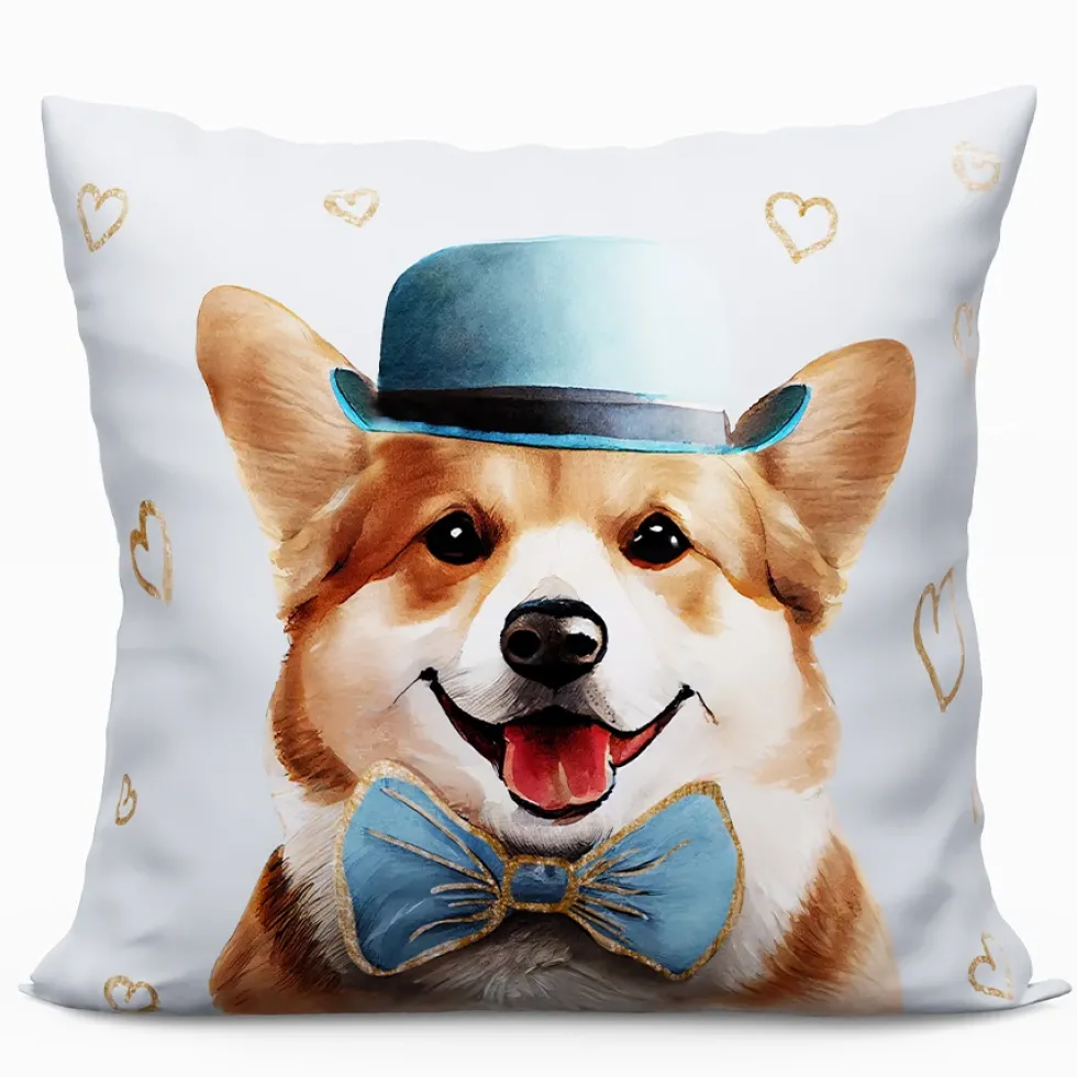 Poduszka Dekoracyjna z Mikrofibry CORGI