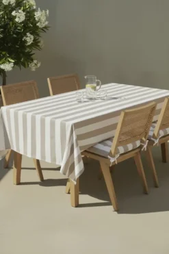 Poduszka Siedzisko na Krzesło Ogrodowe STRIPES Beżowy