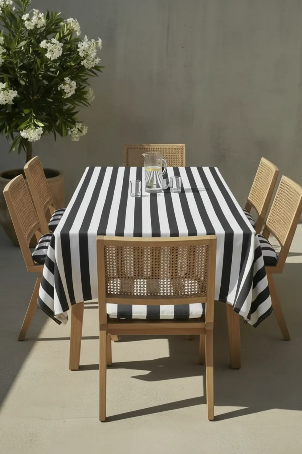 Poduszka Siedzisko na Krzesło Ogrodowe STRIPES Grafitowy