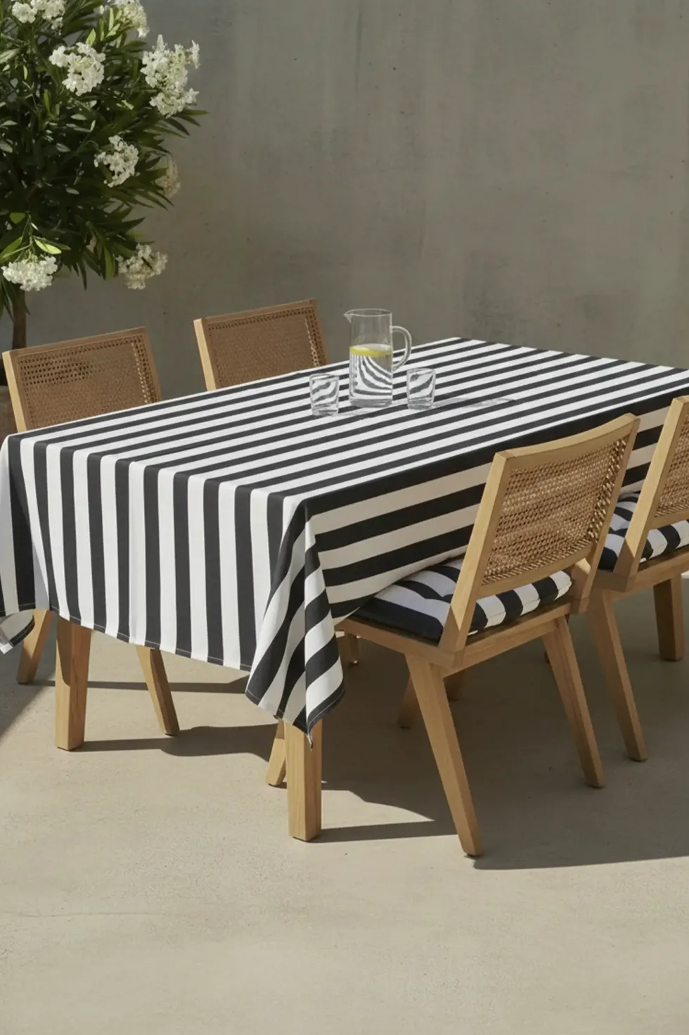 Poduszka Siedzisko na Krzesło Ogrodowe STRIPES Grafitowy