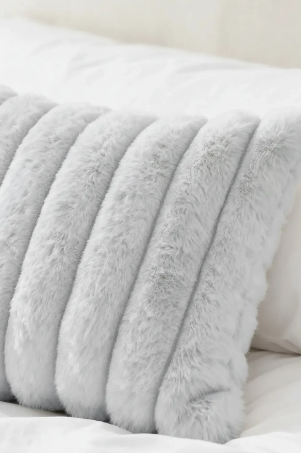 Poszewka Futrzana Bunny Popiel