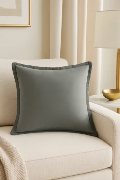 Poszewka Velvetowa Do Zasłony SOFT Szary