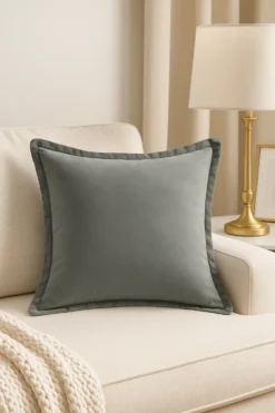 Poszewka Velvetowa Do Zasłony SOFT Szary