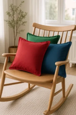 Poszewka Velvetowa Do Zasłony SOFT Czerwony