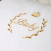 Poszewka z haftem Baby Biały