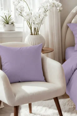 Poszewka z Satyny Bawełnianej Wrzosowy
