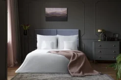 Poszwa Hotelowa Adamaszek 1cm (Zamek) Biały