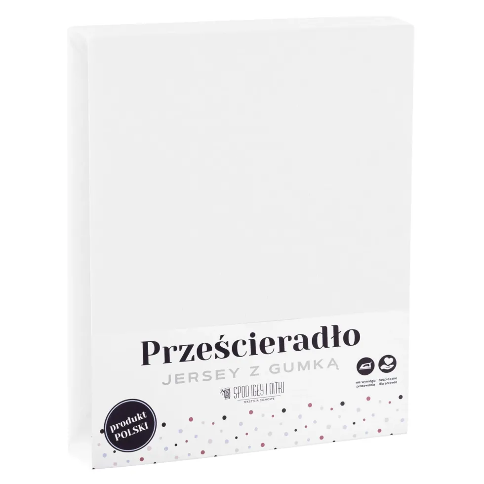 Prześcieradło Jersey Z Gumką Biały