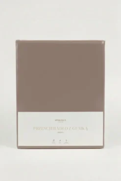 Prześcieradło Jersey Z Gumką 180 g/m2 + 30 cm Ciemny Beż