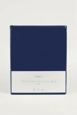 Prześcieradło Jersey Z Gumką 180 g/m2 + 30 cm Granatowy