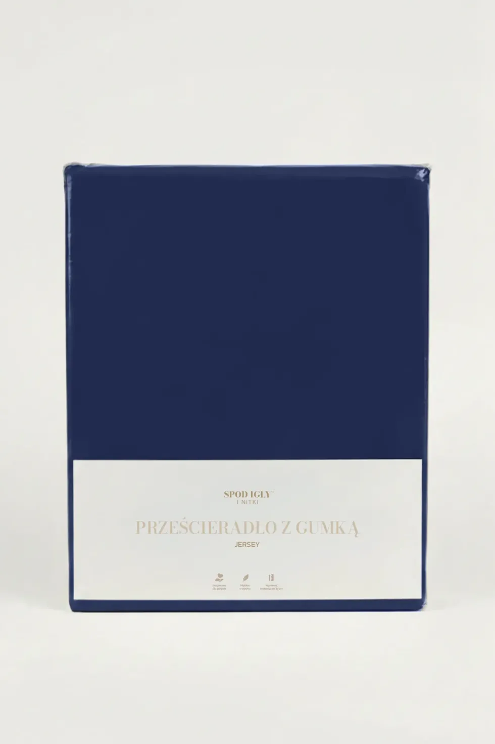Prześcieradło Jersey Z Gumką 180 g/m2 + 30 cm Granatowy